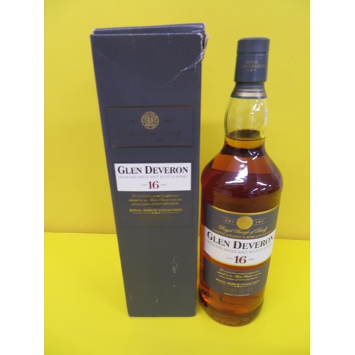 304 - Litre Bottle of Glen Deveron 16 Year Old Highland Single Malt Scotch Whisky, Boxed