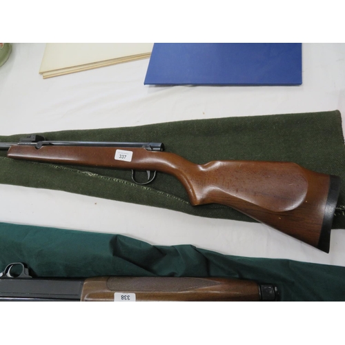 338 - A good Webley Osprey .22 air rifle 
RELEVANT FIREARMS LICENCE RQUIRED