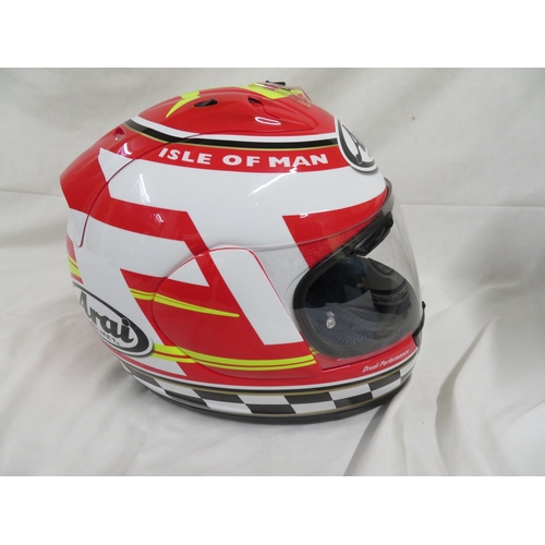 48 - Limited edition Isle of Man TT Centenary Full race helmet with original box -M head size57-58cm