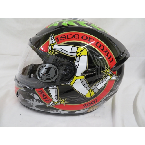 49 - Nitro Isle of Man TT 2007 Centenary limited edition helmet with original box - Size L