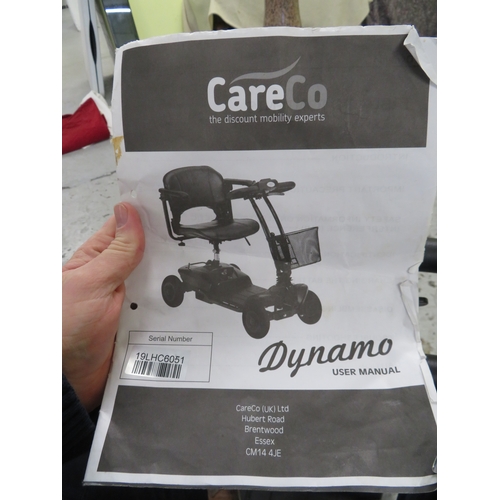 70 - CareCo Dynamo mobility scooter with charger and instruction manual