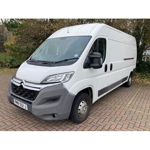 16 - RMN512J
Citroen Relay 35 L3H2 Enterprise DHi 2.2 panel van
First Registered 30.09.2014
Approx 116,00... 