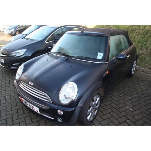 22 - RMN508J
Black mini Cooper 1598cc
First Registered 20.05.2006
Approx 53,225 miles
Manual Petrol