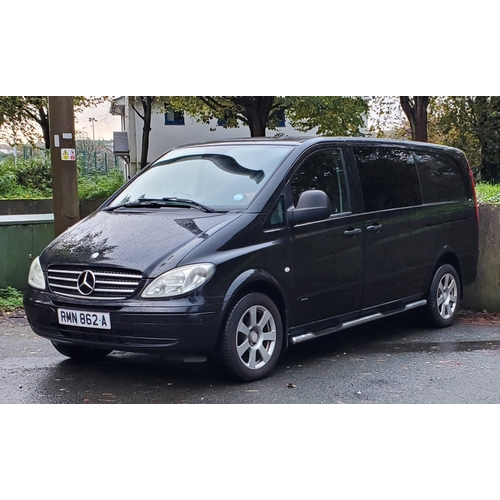 72 - RMN862A
Black Mercedes Vito 120 Sport CDI LWB
First Registered 16.05.2008
Approx 100,150 miles
Auto ... 