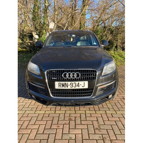 14 - RMN934J
Black Audi Q7 S Line TDi Quattro 2967cc
First Registered 22.05.2008
Approx 107,000 miles
Aut... 