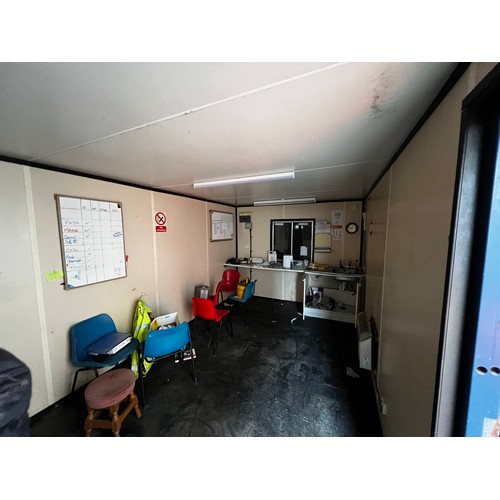 104 - 30ft welfare unit
Kitchen and dining area, 2x WC, 1x Shower and 1x Drying Room area
Security shutter... 