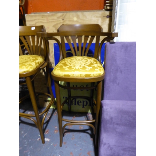 142 - Set of four bar chairs