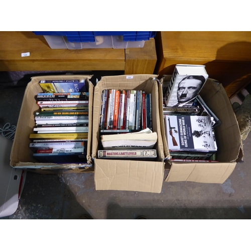 169 - Three boxes of assorted war books