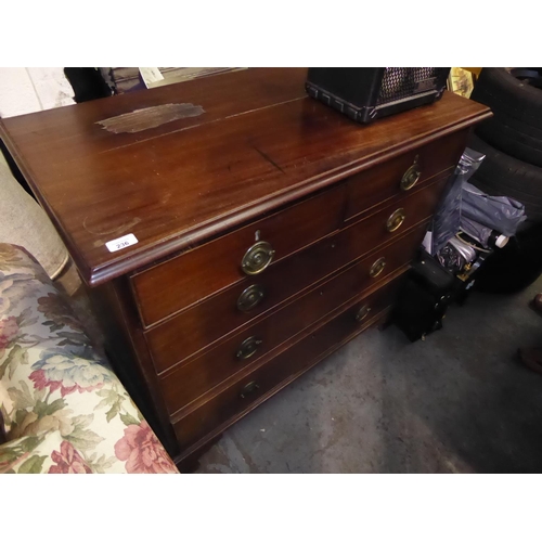 236 - George III mahogany chest