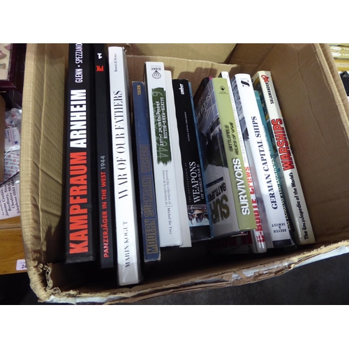 241 - Four boxes of war books