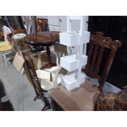 31 - Collection of chairs, table, storage unit etc