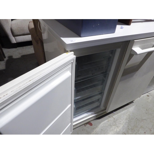 65 - Zanussi under counter fridge freezer