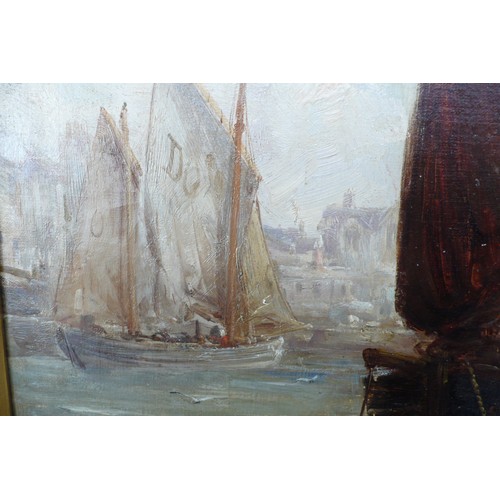 467 - William Edward Webb
Market Day - Douglas Harbour
Oil on Canvas
Signed
22x38ins