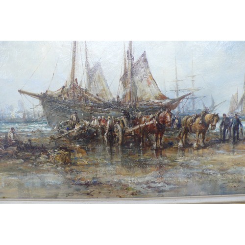 468 - William Edward Webb
Unloading the Catch
Oil on Canvas
Signed
20x30ins