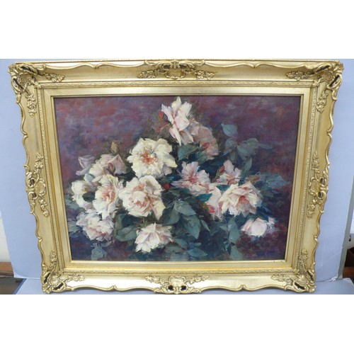 465 - Mano Marchi Vallani
Roses
Oil on Board
Signed
16x21ins