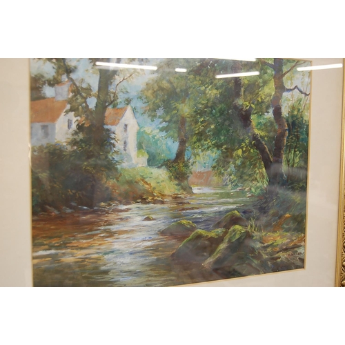 463 - H Miller, Silver Burn,  oil on canvas/board, signed, 15 X 20ins approx