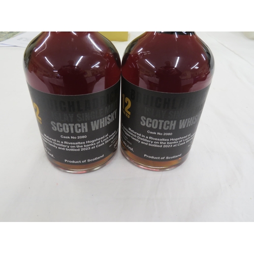 569 - Two Bottles of Bruichladdich Islay Single Malt Whisky, 12 Years Old