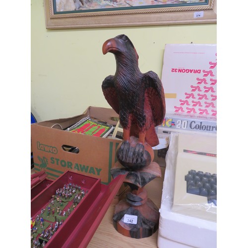 206 - Wooden carving of an American eagle