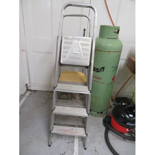 199 - Two aluminium step ladders