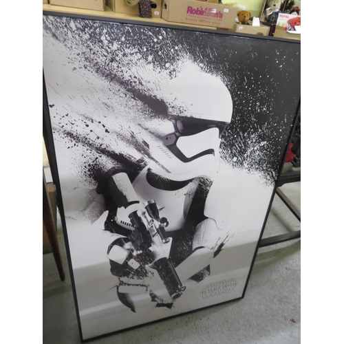 227 - Black & White framed Star Wars poster