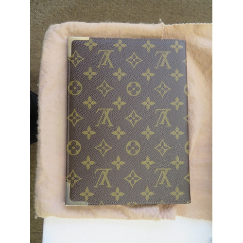 1 - Louis Vuitton leather wallet in monogrammed cover