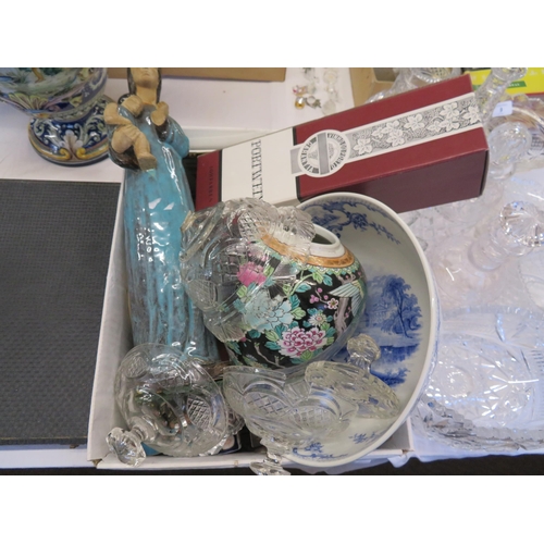 10 - Collection including glassware, statue, bottle of Port etc