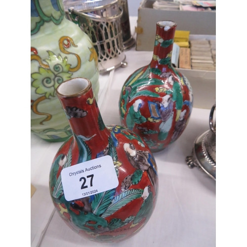 27 - Pair of Chinese vases