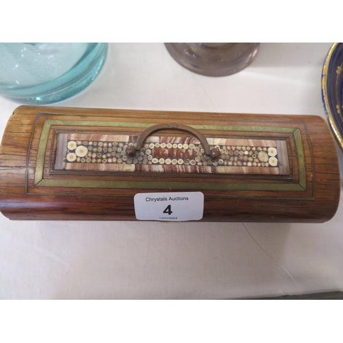 4 - Small wooden casket with inlay to top