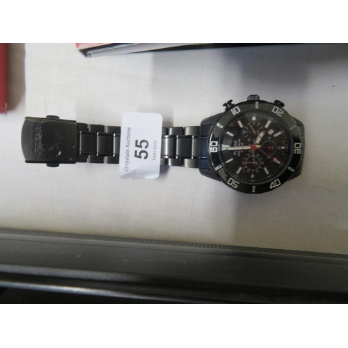 55 - Gents Pulsar chronograph wristwatch