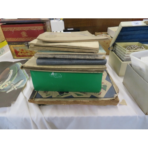 147 - Cigarette card albums, scrap books etc