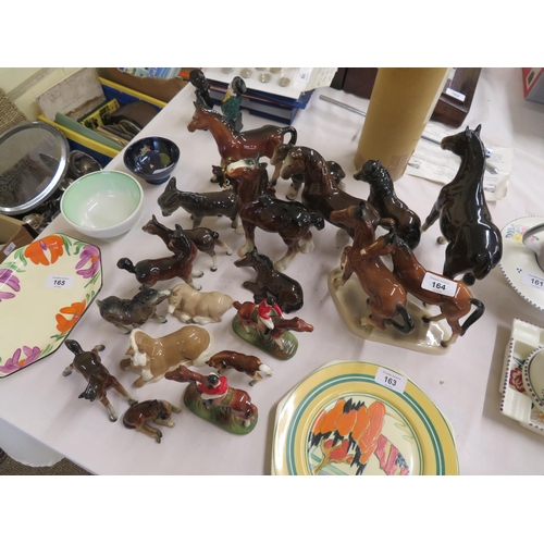 164 - Collection of horse ornaments