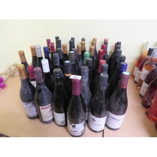 163 - Forty Five bottles of vintage burgundy type red wine