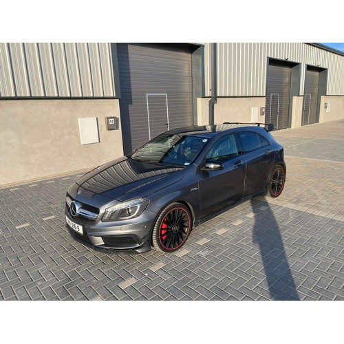 11 - NMN396B
Grey Mercedes-Benz A45 AMG 1991cc
First Registered 12.09.2014
Approx 99,000 miles
Auto Petro... 