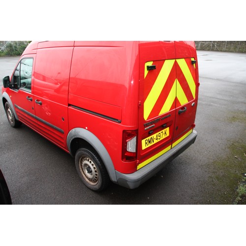 62 - RMN497K
Red Ford Connect T230 LWB 1753cc
First Registered 17.06.2010
Approx miles TBC
Manual Diesel
... 