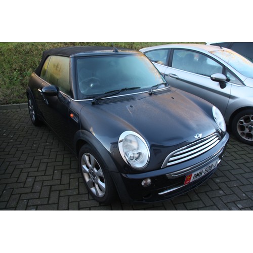 95 - RMN508J
Black mini Cooper 1598cc
First Registered 20.05.2006
Approx 53,225 miles
Manual Petrol