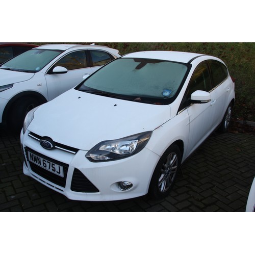 96 - NMN675J
White Ford Focus Titanium Turbo 998cc
First Registered 01.09.2013
Approx 62,904 miles
Manual... 