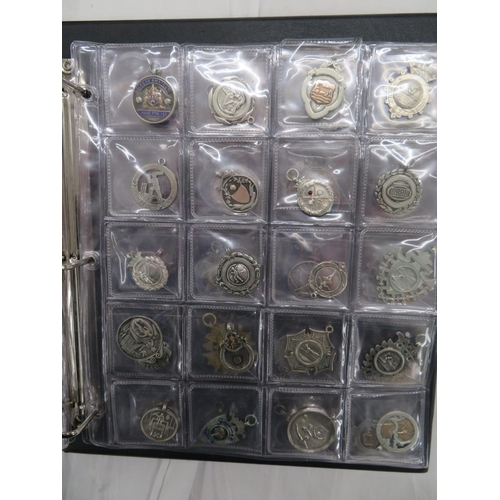 140 - 160 silver medals/medallions all contained in a folder