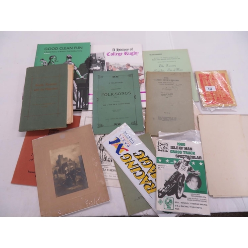 142 - Collection of Manx books and pamphlets