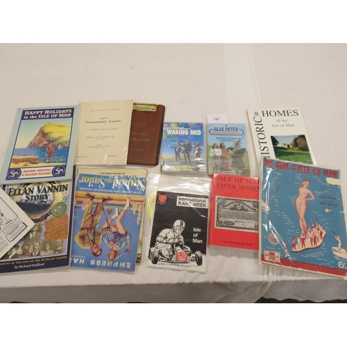 147 - Collection of Isle of Man books, pamphlets etc