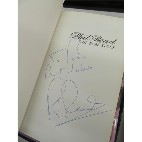 35 - Phil Reed, The Real Story, Autographed together with two other autographed books