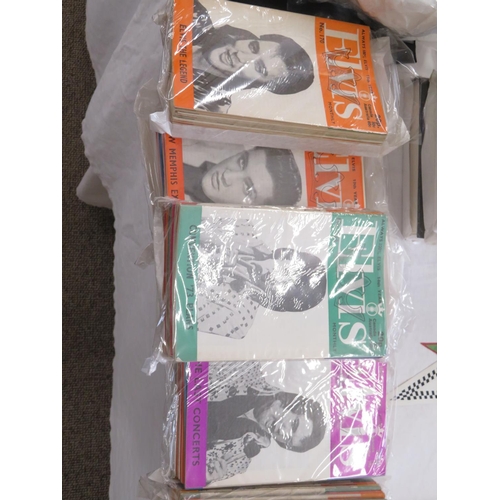 53 - Large collection of monthly magazines about Elvis Presley