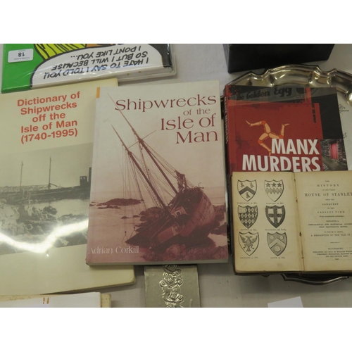 61 - Four Manx books including The Dictionary of Shipwrecks and Manx Murders by Keith Wilkinson