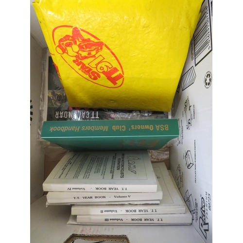 92 - Box of Isle of Man TT books and ephemera