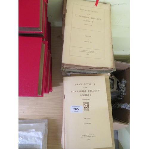 265 - Collection of booklets on the Yorkshire dialect