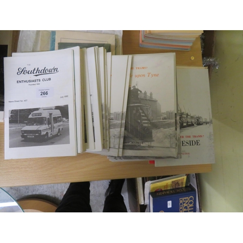 266 - Collection of booklets on trams etc