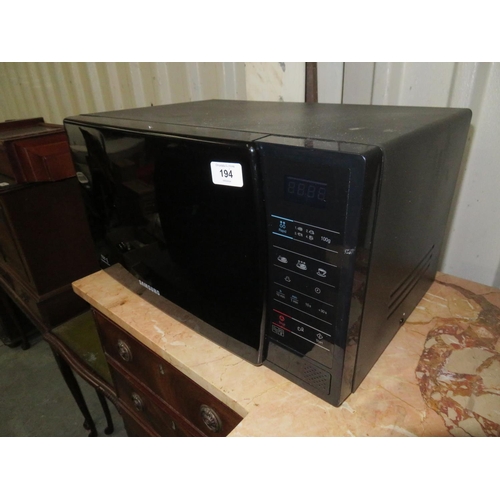 194 - Samsung microwave