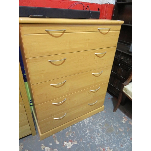 5 - Modern chest of five drawers