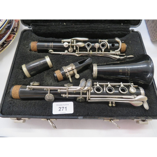 271 - Besson 35 inch clarinet (cased)