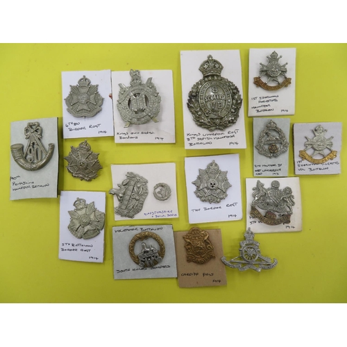 480 - Fifteen various British Army cap badges some Scottish