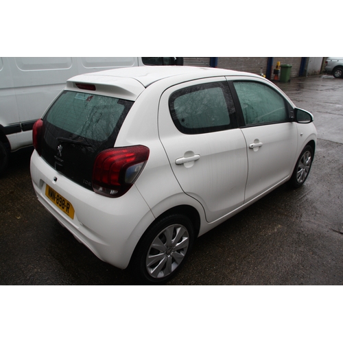 10 - NMN898R
White Peugeot 108 Active 998cc
First Registered 29.03.2016
Approx 29,611 miles
Manual Petrol